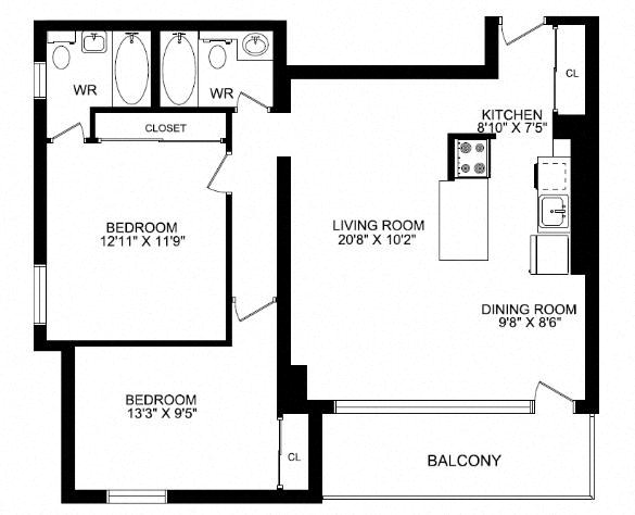 Floor plan layout diagram for 2F Renovation 2